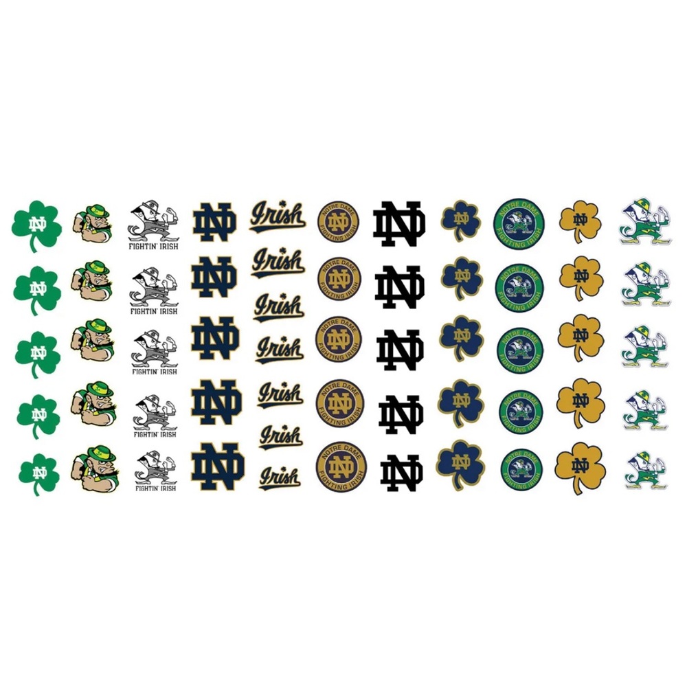 💌BO/GO$6 Notre Dame Fighting Irish College Nail Art Decals - Picture 2 of 4